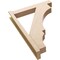 Ekena Millwork 6-in W x 32-in D x 44-in H Balboa Block Rough Cedar Woodgrain TimberThane Outlooker, Primed Tan OUTUR060X32X44BOA44RCPR - alternate 5